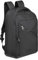 Rivacase ECO Laptop Rucksack 17,3 Zoll - 32 x 48 x 22 cm - robustes Handgepäck wasserabweisend für Damen und Herren - Reiserucksack für Arbeit, Urlaub, Uni, Schule, schwarz
