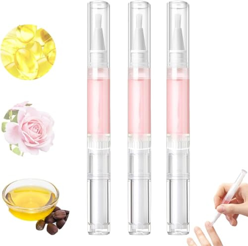 Radiant Nail Growth Oil, Cosmetics Nail Growth Oil, Radiant Nail Growth Oil Pen,Nail Strengthener,Cuticle Oil for Nails, Nail Growth Serum for Moisturize Strengthen Brighten Nails Care (Peach*3)