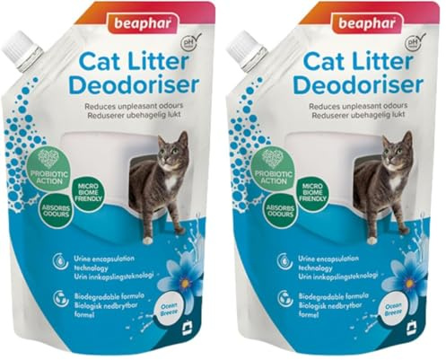 Beaphar Cat Litter Deodoriser 400g (Pack of 2)