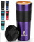 OKKLE Travel Mugs for Hot Drinks 600ml, Insulated Coffee Mug with Leakproof Lid BPA-Free Coffee Travel Mug, Vacuum Insulation Stainless Steel Cup for Hot and Cold Coffee and Tea