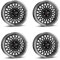 4x Borbet Felgen B 8x17 ET30 5x112 black rim polished kompatibel mit Mercedes B C CLC CLK GLA SLC SLK