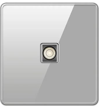 Gray9 Panneau De Verre 13A Prise Électrique Double Prise 5 Broches Prise Murale USB Universelle Ue gray9 TV#110-250V#UK