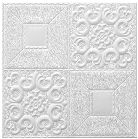 Papel pintado para techo, pegatinas de pared 3D, pegatinas de pared blancas, decoración de techo, papel pintado tallado, papel pintado decorativo vintage, adhesivo de pared para sala de estar,