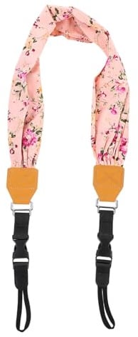 Artibetter Foulard Pour Appareil Bandoulière à Motif Floral Sangle De Caméra Lanière De Caméra Ceintures D'épaule De Cou De Caméra Sangle D'appareil Vintage Coton
