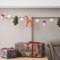 Lights4fun 1.8m Christmas Felt Garland Hanging Decoration with Toadstool Mushroom, Tree and Reindeer Bunting Banner