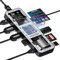DOCKCASE Smart Hub USB C Docking Station 10 in 1, Doppi HDMI 2.1 e 2.0 4K@60Hz, PD 3.0 100W, Ethernet RJ45, 2*USB 3.2（10Gbps）/2.0, Lettore di Schede UHS-II SD/TF,Dock USB-C per MacBook Pro/Air