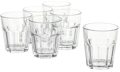 6-er Set Gläser Pokal für kalte oder heiße Getränke - 270ml - 10 cm hoch - spülmaschinenfest