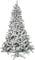 Samuel ALEXANDER 8ft (2.4m) Snow Flocked Artificial Christmas Tree with Green Metal Stand and 1017 Tips