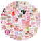 Book Stickers 100 Pcs, Pink Bookish Sticker for Kindle,Bookish Stickers for Scrapbook Water Bottles Laptops, Waterproof Cute Sticker for Book Lover