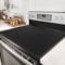 Silicone Hob Cover Mats for Electric Stoves,76x53cm Induction Hob Protector for Ceramic Hob,XL Heat Resistant Glass Cooktop Cover Black