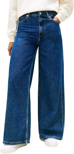 Tommy Hilfiger Damen Andere Jeans DNM EMI 70's Wide Leg Hw Ww0ww47695