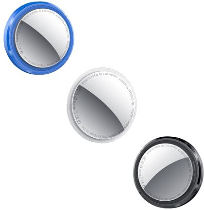 Air Tracker Tag 3er Pack, Smart KeyFinder Tag Kompatibel mit Apple Wo ist? APP (iOS NUR, Android Not Supported), Schlüsselfinder für Gepäck/Brieftasche/Taschen/Koffer, Austauschbarer Akku
