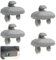 4 PCS Ganci per Parasole Auto, Clip per Visiera Auto Compatibili con A1 A3 A4 A5 A6 A7 Q3 Q5 B6 B7 B8 S4 S5 TT (Ref. 8E0 857 562), Supporto Interno di Ricambio per Parasole Grigio