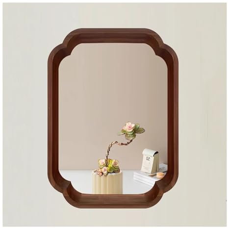 XILYZMO Chino Salón De Té Ventana De Flores Marco De Madera De Pino Multiusos Marco De Ventana Divisoria Montaje Empotrado Salón De Té Sala De Estar Ventanas(50x40cm)