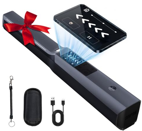 SUNPOW Pinpointer Metal Detector Professionale per Adulti, Batteria Ricaricabile al Litio da 800 mAh, Completamente Impermeabile IP68, Chip Potenziato e Schermo LCD, 4 Modalità, 3 Luci con SOS