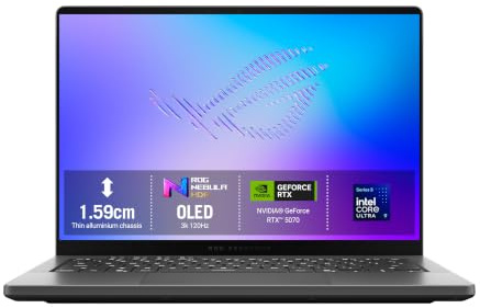 ASUS ROG Zephyrus G14 GU405AP Gaming Laptop | 14.0 3K OLED 120Hz | Intel Core Ultra 9 386H | NVIDIA GeForce RTX 5070 | 32GB RAM | 1TB SSD | Windows 11