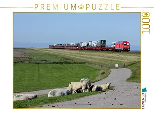 CALVENDO Puzzle Die Neue Baureihe 245 auf dem Hindenburgdamm | 1000 Teile Lege-Größe 64 x 48 cm Foto-Puzzle für glückliche Stunden