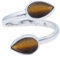 Ring 925 Silber Tigerauge brauner Stein größenverstellbar Edelstein echt Silber Damen Sterling Silber Geschenk (MRV-087-18)