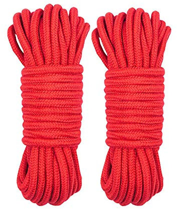 Wolike 10 Meters Long Ropes 7mm Thickness,Camping Rope,Garden,Boating,Pets,Climbing rope,Multi Purpose Utility Ropes (Red, 10)