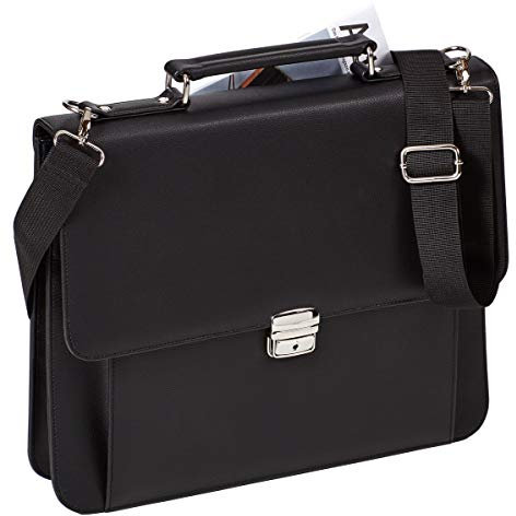 Arbeitstasche Aktentasche Umhängetasche Tasche 38 cm Schwarz Dermata Bowatex