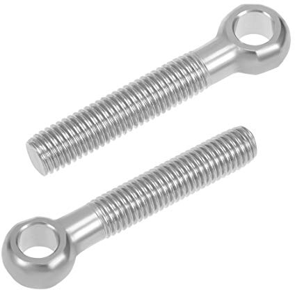 sourcing map 2 Stück M14 x 80mm 304 Edelstahl Augbolzen Augenbolzen Ringmutter Ringschraube DE de