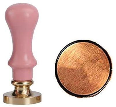 Gpeal Wachssiegel-Stempel, personalisierbar, mit Logo, Wachssiegel-Stempel, personalisierbar, für Hochzeitseinladungen, DIY-Geschenkidee, Briefkarte, Paket, Umschlag, Siegelstempel, echter Blush Griff