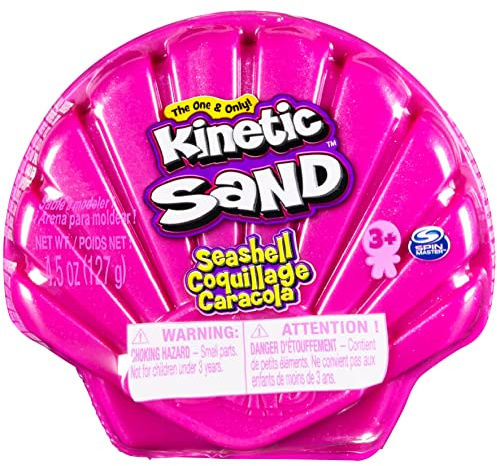 Kinetic Sand Muschelförmchen mit 127g, Neon- und Strandsand, unterschiedliche Varianten