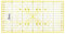 Victor transparentes Lineal 15x30cm in Gelb zum Naehen, Basteln, Patchwork und Quilting - Naehlineal