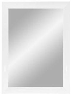 ByMoris Mir - Marco de espejo (35 x 60 cm), color blanco brillante