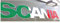 W.B.A. Adesivo adatto per logo Scania serie S e R a partire dall'anno di costruzione 2017-2021 Selezione motivi colori Paesi (Italia 7)