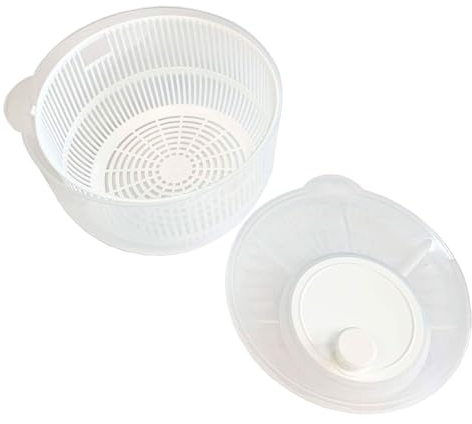 Tradineur - Centrifugadora de Ensalada y Verduras - Capacidad de 2,7 litros - Facil Manejo y sujecion Segura - Apto para Uso alimentario - Tapa Color Surtido - 21 x 20 x 15 cm