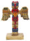 Kocris Casa Indische Totem Pole Fisch Tank Dekorationen Dekor Indianer Stamm Clan Skulptur Alte Kultur Gott Reptilien Eidechse Spinne Tank Terrarium Hawaii Statue Figur Dekor Ornament Haustier