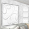 HEXIM 3D Wandpaneele, PVC Kunststoff weiß - Blumen Design Paneele 50x50cm Wandverkleidung (5QM HD102) Paneele Tapeten Verblender Idee