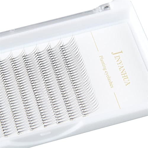 2d/3d Volume Eyelash Extensions Premade Fans Eyelashes Short Stem 0.10mm Thickness C/D Curl 8-14mm Super Soft Handmade Fans Lashes Extensions (8mm, 2D-0.1-D Curl)