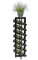 DanDiBo Weinregal Metall Schwarz Stehend 96323 80 cm Flaschenregal Weinständer Flaschenständer Flaschenhalter Wein Regal