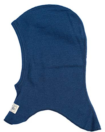 Lilano, Kinder/Baby Sturmhaube, 70% Wolle (kbT), 30% Seide, 210 g/m² (Marine, 62-68)