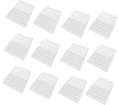 KICHOUSE 12pezzi Pz Contenitore Trasparente Per Uova Di Quaglia Portauova Plastica Per Frigorifero e Conservazione Uova