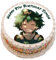 Boy Anime Theme Personalised PRECUT Cake Topper 7.5 Inch Round Edible Icing Sheet Birthday Decoration