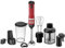 BLACK+DECKER Kitchen Wand Immersion Blender, Cordless, 4 in 1 Set, Includes Charging Dock, Whisk Attachment, Can Opener and Measuring Cup, Red (BCKM1014K06)