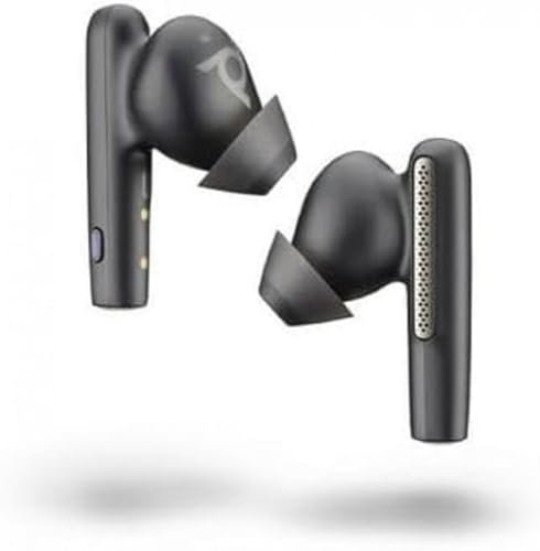 Plantronics Black Poly Replacement Buds (L+R) for Voyager Free 60 Teams