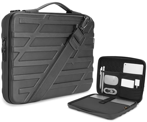 NIDOO 13 14 Eva Laptoptasche Kompatibel mit MacBook Air 13 M3 M2 / MacBook Pro 14 M3 13 M2 / 13,4 XPS 13/14 MateBook Laptop, Stoßfeste Spritzfeste Tasche Umhängetasche für 13.5 Surface Laptop 6