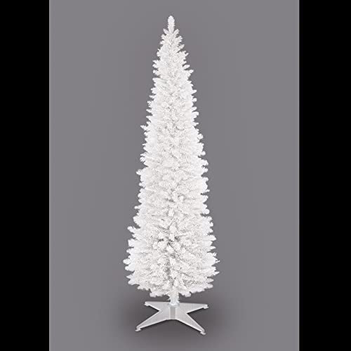 Trans Continental 4ft White Pencil Slim Christmas Tree (CT07675)