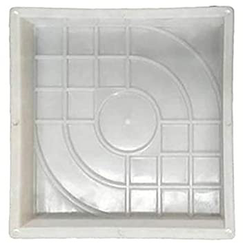 LERONO Stampi in silicone, per creare vialetti, fai da te, mattoni, cemento, pietra, stampo quadrato per lastre, patio, giardino, prato, pavimentazione, vialetto, strada