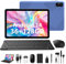 AXETOP 10 inch Tablet PC Android 14, 36GB RAM+128GB ROM (1TB TF), Quad-Core Processor, 5G WiFi丨BT 5.0丨8000mAh丨8MP+5MP丨Widevine L1, Tablet with Case, Keyboard, Mouse, Stylus, Headphone - Blue