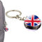 Porte-clés Union Jack,Porte-clés britanniques Porte-clés de voiture Célébrez le couronnement du roi Charles III Londres Drapeau pour clé de voiture Valise Sac à main