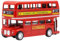 YGCHEN Mini Bus Modell London Rot Legierung Doppeldecker Bus Modell 1/64 Skala Spielzeugauto Miniaturmodelle Spielzeug Bus Ornament