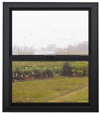 pujindu Finestra in Lega di Alluminio per Casa, Finestre Scorrevoli, Finestra di Servizio per Camion di Cibo con Vetro Temperato per Finestra del Bagno della Cucina(23.6x31.5in/60x80cm)