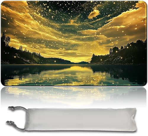 MTG Playmat TCG Playmat Board Game Card Game Trading Card Game Playing Mat Desk Mat Original Hand Painted Sewn Edges Smooth Surface Rubber Base 60 x 35 cm (MTG Set 44-2,No Zone)