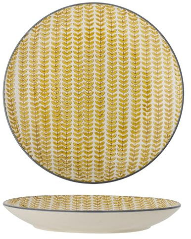 Bloomingville Creative Collection Maple Teller, Gelb, Steingut, T25,5xH3 cm
