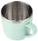 Coffee Cup, 220 Ml Colorful Wheat Straw Stainless Steel Liner Coffee Cup Practical Leakproof Easy to Wash Travel Mug for Home Office (Nordic Green)